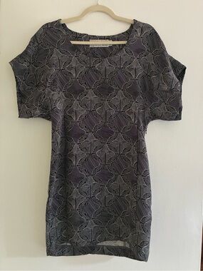 Shipley & Halmos Abstract Print Short-Sleeve Kimono Mini Dress *MOVING SALE*